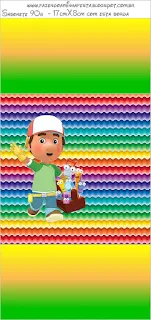 Handy Manny Party, Free Printable Candy Bar Labels.