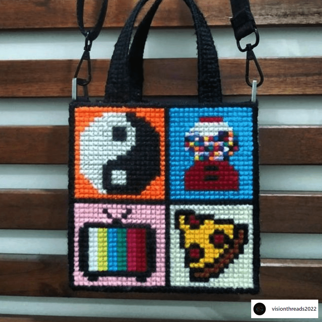 Vinyl Mesh Project Bags for Cross Stitch/needle Art Inspire, Imagine,  Create 