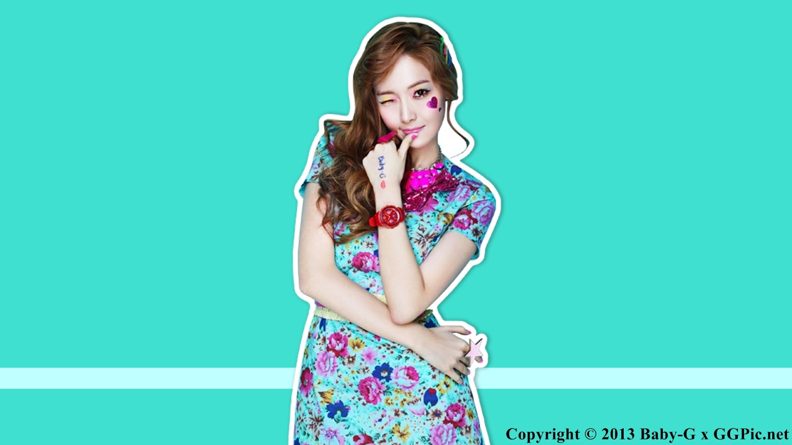 UPDATE WALLPAPER] 130217 SNSD @ CASIO 'Kiss Me Baby-G Ver.' by GGPic