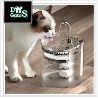 fuente de agua "crystal clear" para gatos