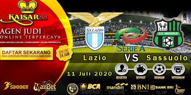 Prediksi Bola Terpercaya Liga Italia Lazio vs Sassuolo 11 Juli 2020