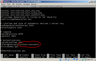 Cara Meremote Debian Virtualbox Menggunakan PuTTY