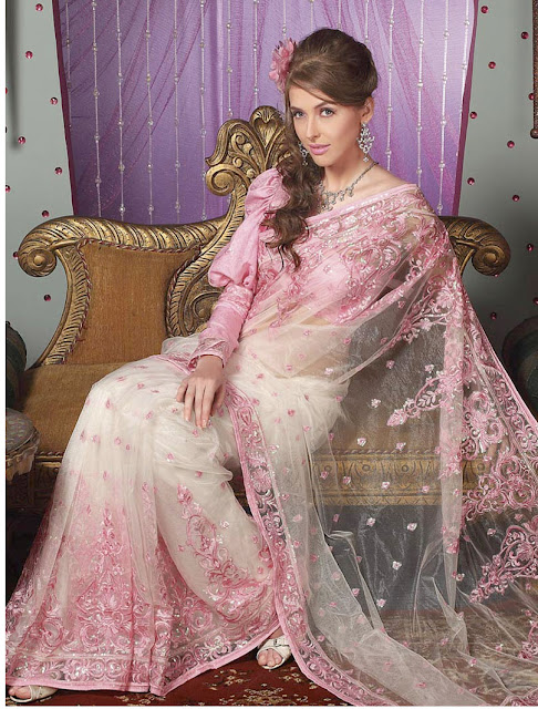 Pink-Style-Net-Sarees