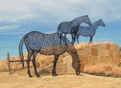 metal wire sculptures