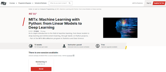 MITx: Machine Learning with Python: from Linear Models to Deep Learning