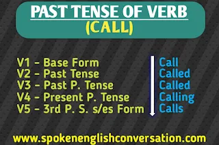 CALL Past Tense and Past Participle
