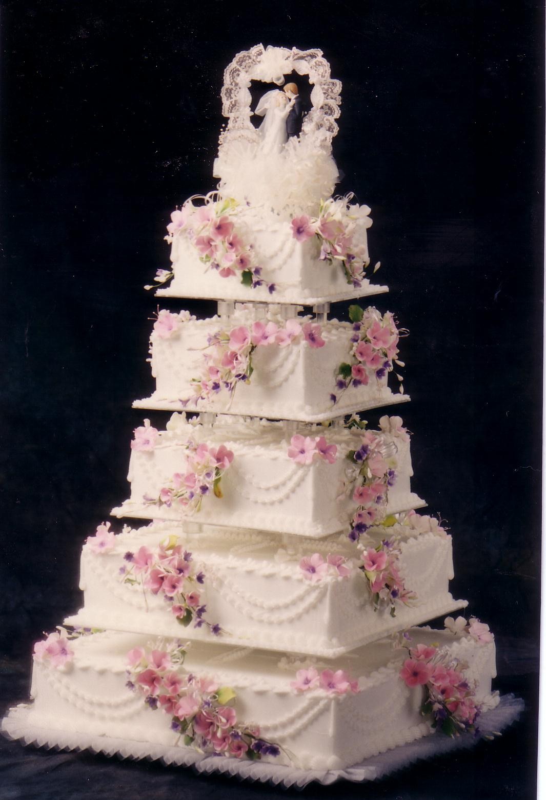 pink and orange wedding cake Unique Pictures