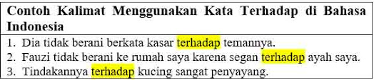 28 Contoh kalimat menggunakan kata "terhadap" di Bahasa Indonesia dan Pengertiannya