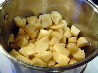 Chopped potatoes