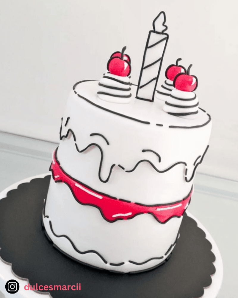 Cartoon cake: bolos que parecem desenhos 2D viralizam no TikTok, Ideias de  negócios