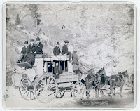 Stagecoach with horses