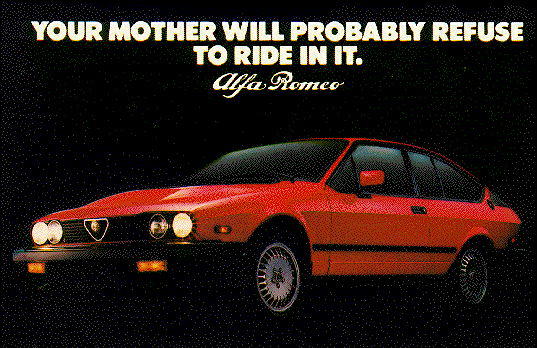 Alfa GTV6 postcard