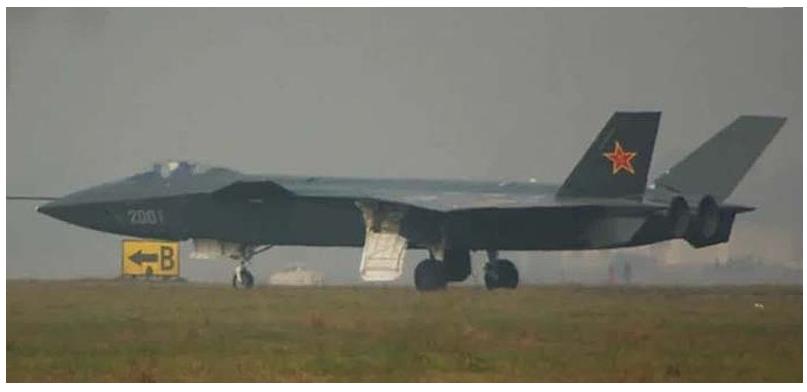 a Chinese stealth fighter