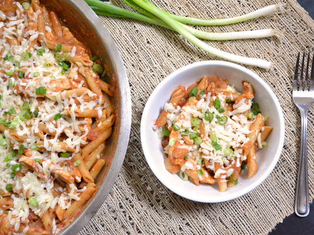 Chicken Enchilada Pasta