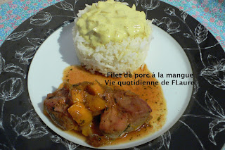 Vie quotidienne de FLaure: Filet de porc à la mangue 