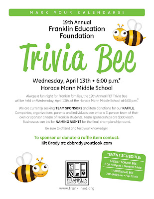 19th annual FEF Trivia Bee - Apr 13