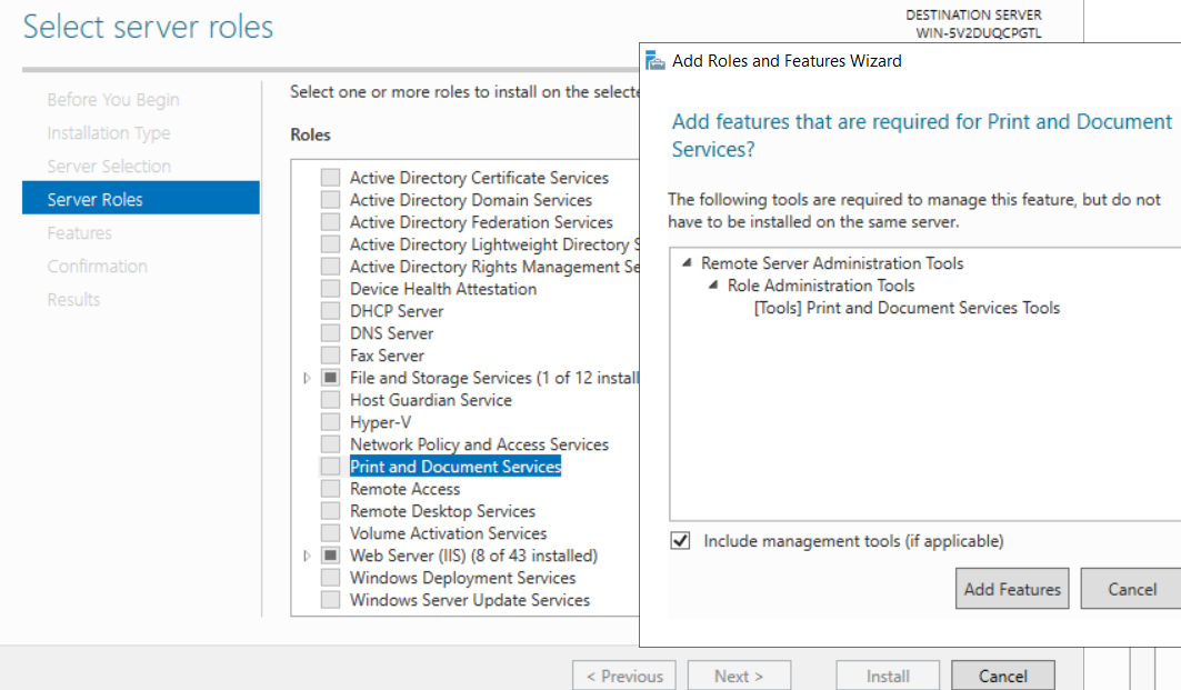 How to Install and Configure a Print Server in Windows Server 2019
