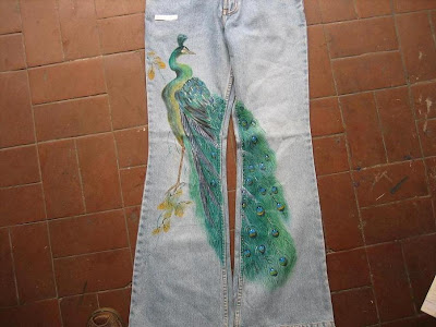 Hand Painted Denim Jeans