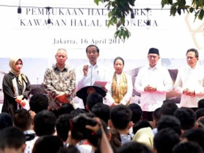 Resmikan Halal Park, Joko Widodo Targetkan 5 Juta Kunjungan Wisata Halal ke Indonesia