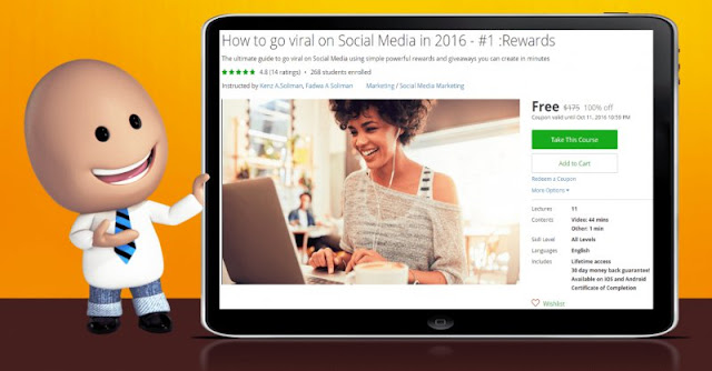 [100% Off] How to go viral on Social Media in 2016 - #1 :Rewards| Worth 175$