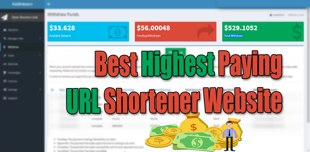 Earn Money With Link Shortener Best Highest Paying Url Shortener - 