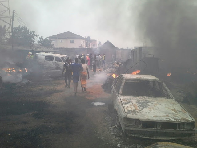 Cars, 200 shops destroyed in Ketu Sawmill fire [PHOTOS]