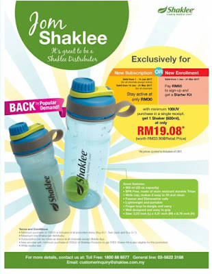 Promo Shaklee Januari 2017