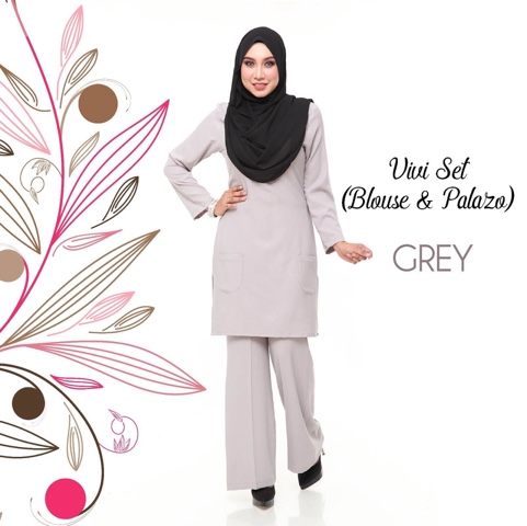 Costus Gallery Blouse  dan  Seluar  Vivi set 