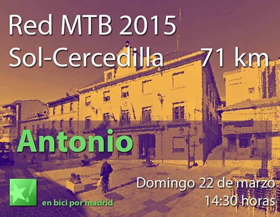 Dorsales para la Red MTB 2015 a Cercedilla. Grupo Puerta del Sol