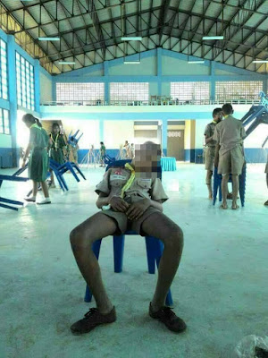 Tertidur Saat Kegiatan Pramuka, Foto Bocah Ini Mendadak Viral