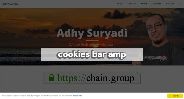 Memasang Cookies Bar Pada Blog AMP HTML