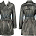 Black Lamb Belted Trench Coat with Thinsulate Lining