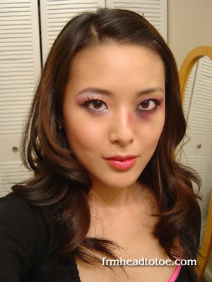 korean eyes makeup. (black eye makeup)