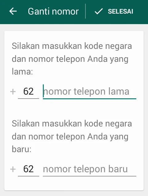 Cara Mengganti Sementara Nomor WhatsApp.