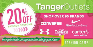 Free Printable Tanger Outlet Coupons