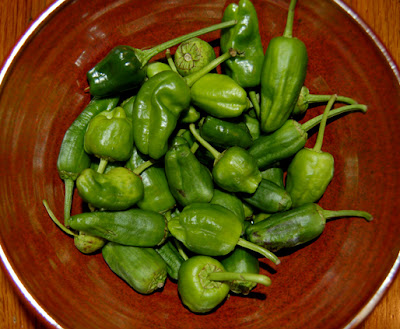 The raw peppers from Dale.