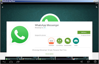 WhatsApp page on Google Play Store BlueStacks Android Emulator | How to run WhatsApp on PC (Windows) simple steps, easy setup BlueStacks Android Emulator