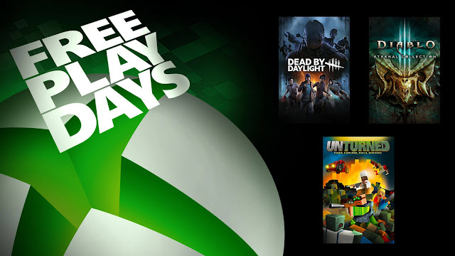 dead by daylight diablo 3 eternal collection unturned xbox live gold free play days event