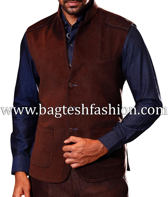 Brown Nehru jacket