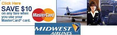 Midwest Airlines Coupon - $10 OFF!