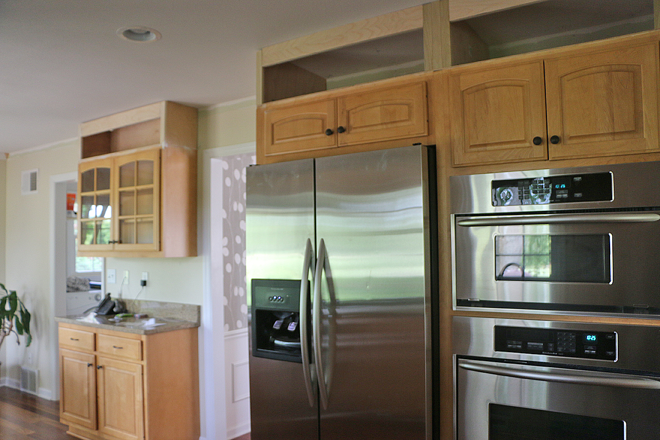 My Kitchen Refresh Extending My Cabinets To the Ceiling 