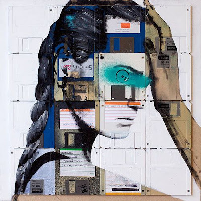 The Floppy Disk Art Of Nicky Gentry Seen On www.coolpicturegallery.net
