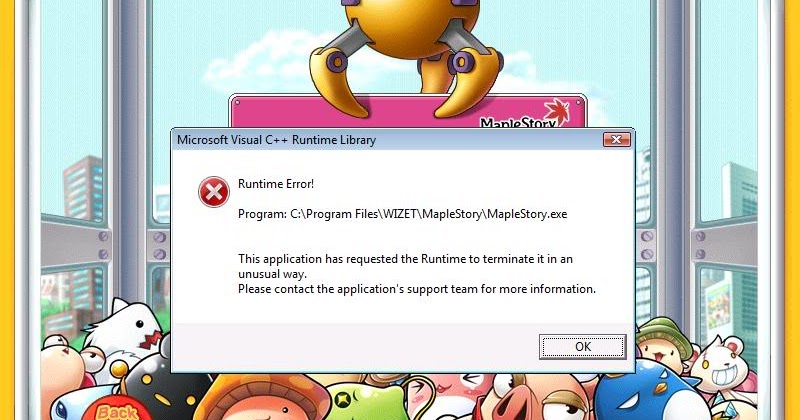 Maplesecrets Imba And Crazy Rich Maplesea Legend Microsoft Visual C Runtime Error Maplestory Abnormal Program Termination Maplesecrets Imba And Crazy Rich Maplesea Legend Microsoft Visual C Runtime Error Maplestory Abnormal Program Termination