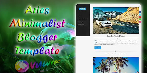 Aries Responsive & Minimalist Design Blogger Template