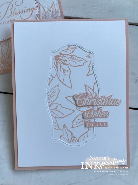 By Angie McKenzie for the Joy of Sets Blog Hop; Click READ or VISIT to go to my blog for details! Featuring SNEAK PEEKS of the Poinsettia Petals and Wrapped in Christmas stamp sets; #stampinup #handmadecards #naturesinkspirations #joyofsetsbloghop #christmascards  #poinsettiapetalsstampset #wrappedinchristmasstampset #tastefullabelsdies #subtle3dembossingfolder #fussycutting #cardtechniques #stampinupinks #makingotherssmileonecreationatatime 