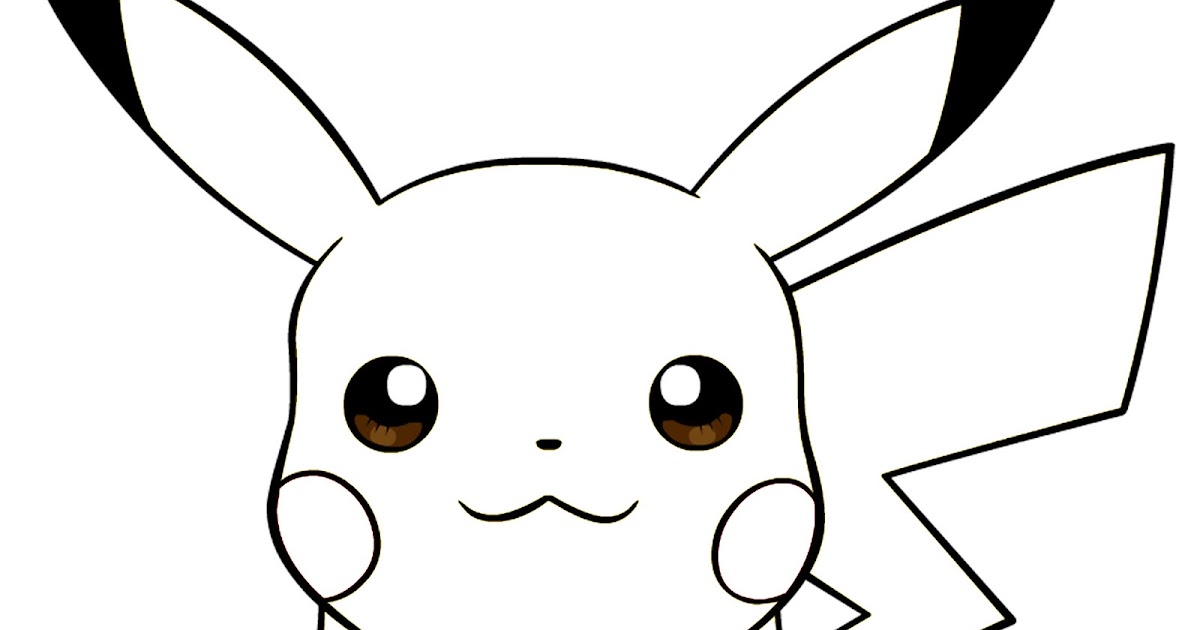 Gambar mewarna Picachu - Pokemon - Gambar Mewarna 