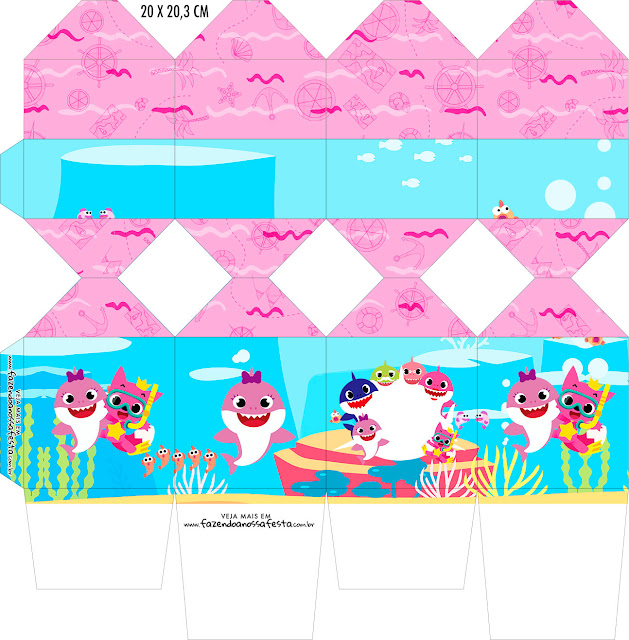 Baby Shark Free Printable Boxes. 