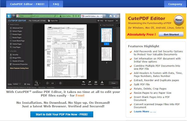 Cut PDF Editor