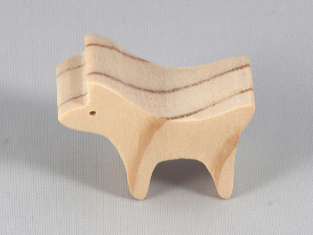 Wood Toy Dog Cutout, Handmade, Unfinished, Unpainted, Paintable, and Ready to Paint, from the Noah's Ark Animal Cracker Collection