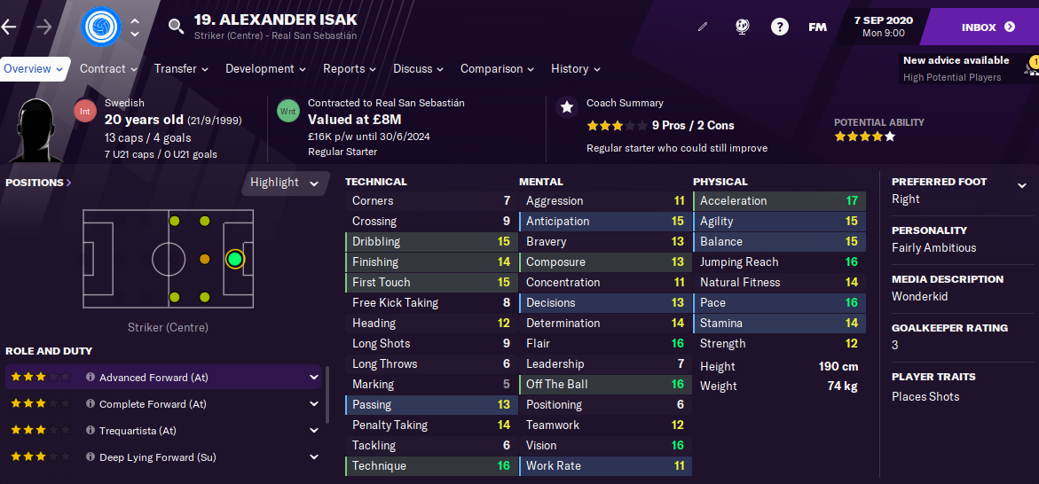 FM21 Alexander Isak